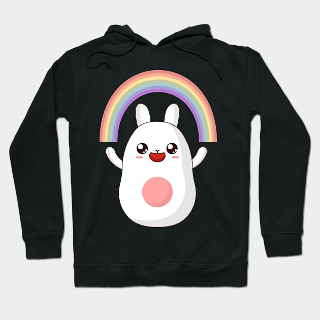 Kawaii Bunny Hoodie by Dark_Ink